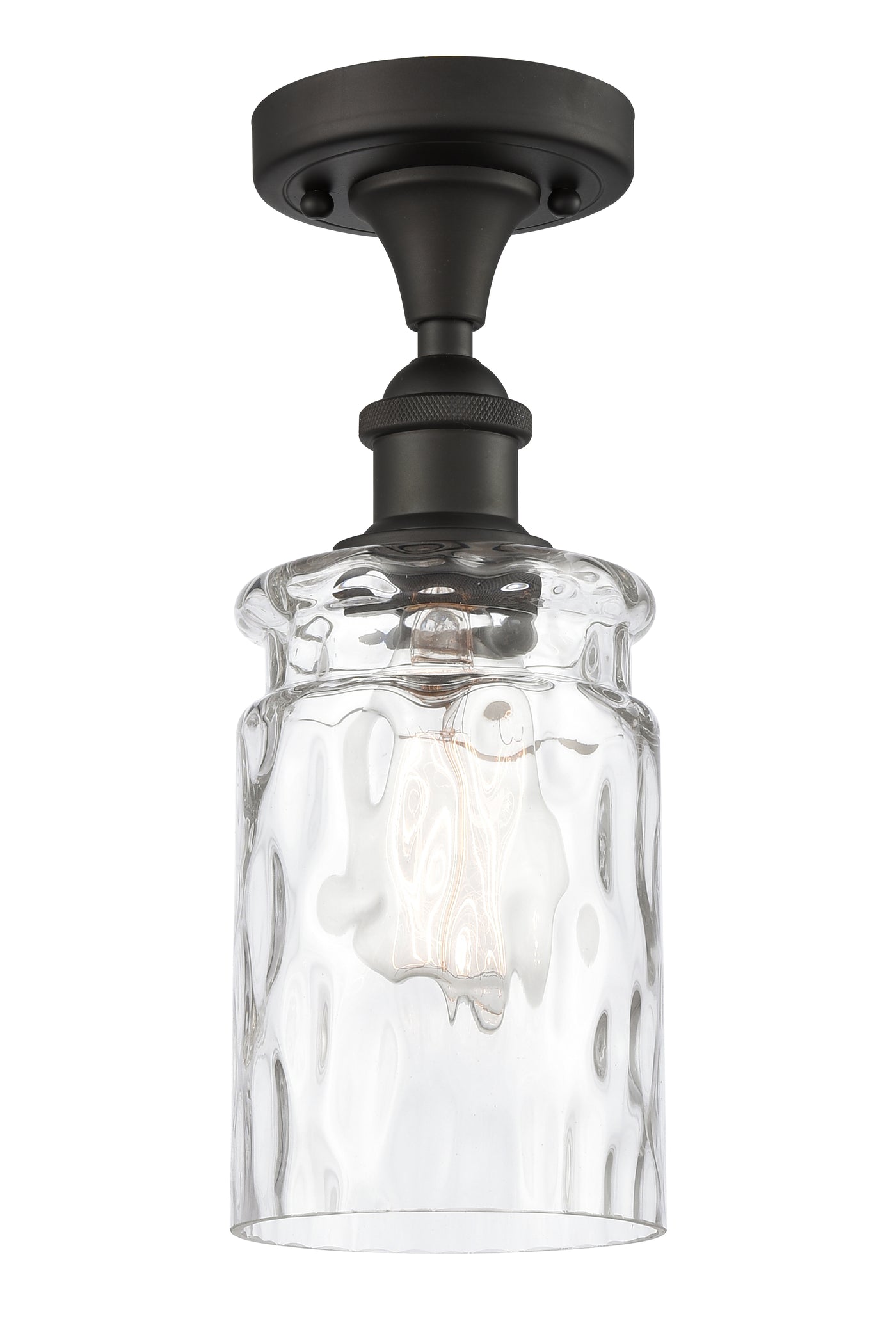 Ballston Semi-Flush Mount White Chrome