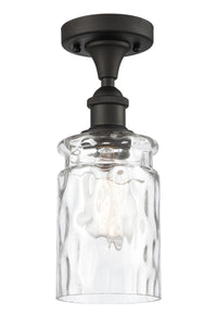 Ballston Semi-Flush Mount White Chrome