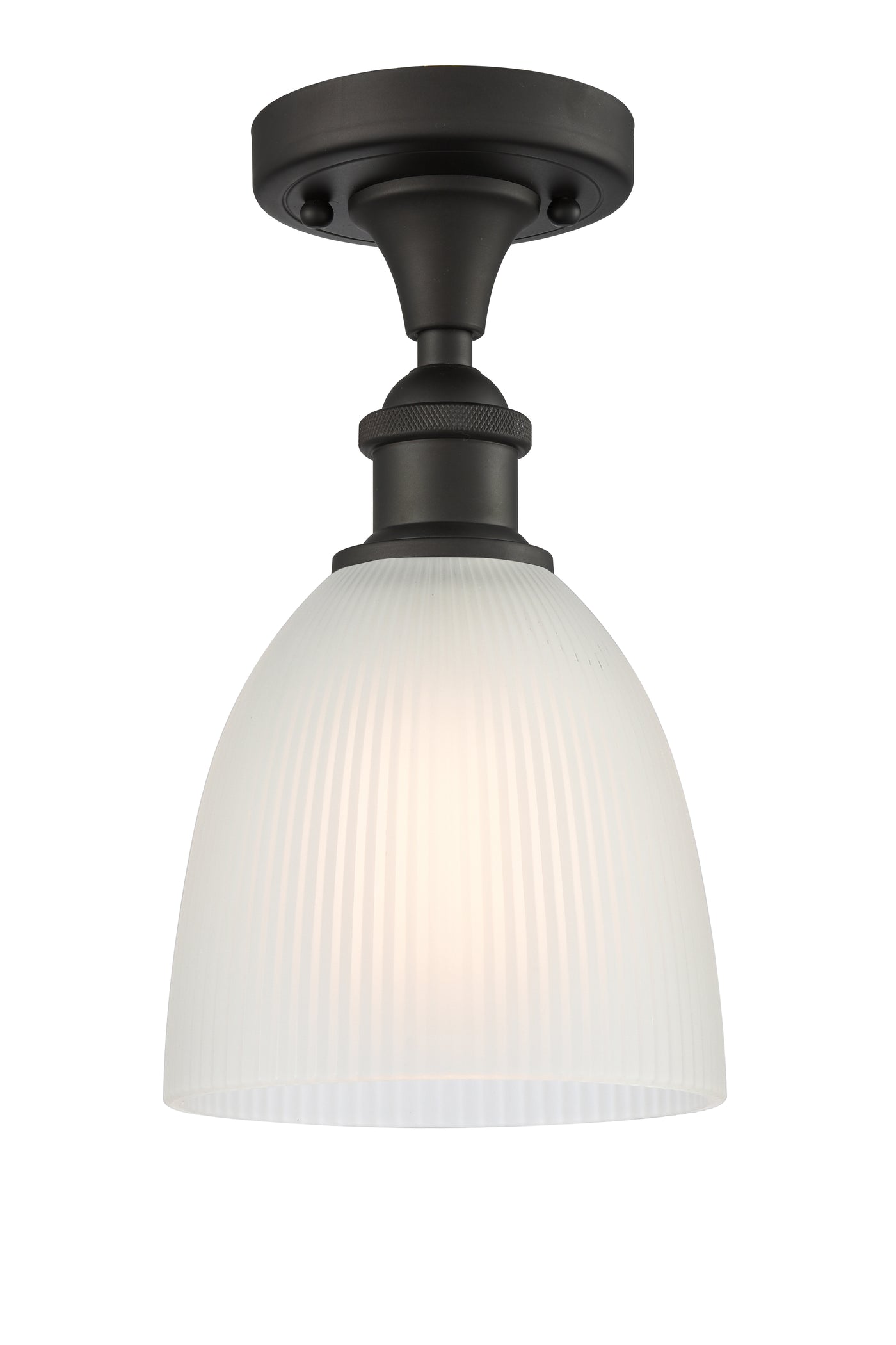 Ballston Semi-Flush Mount White Polished