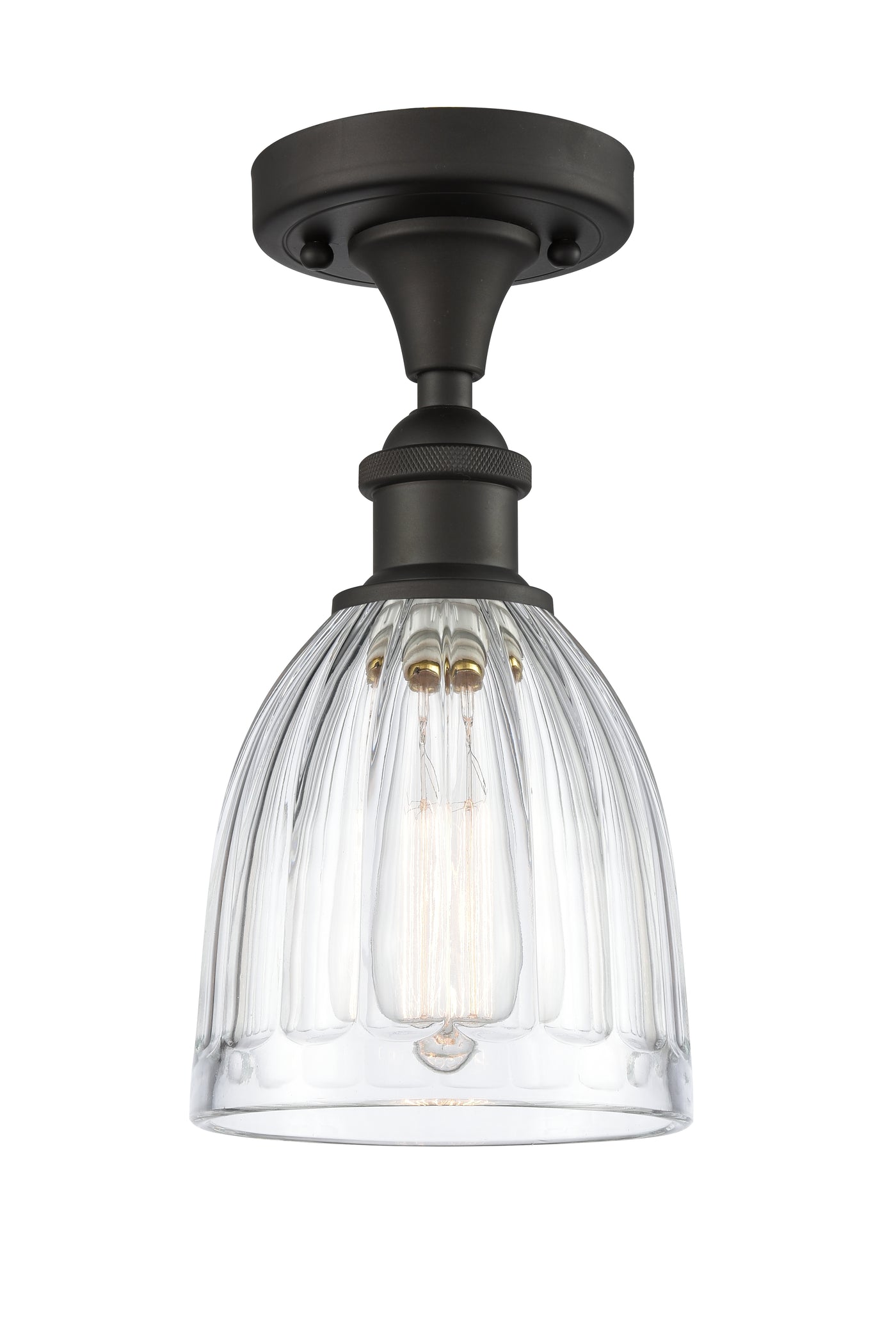 Ballston Semi-Flush Mount Cast Brass