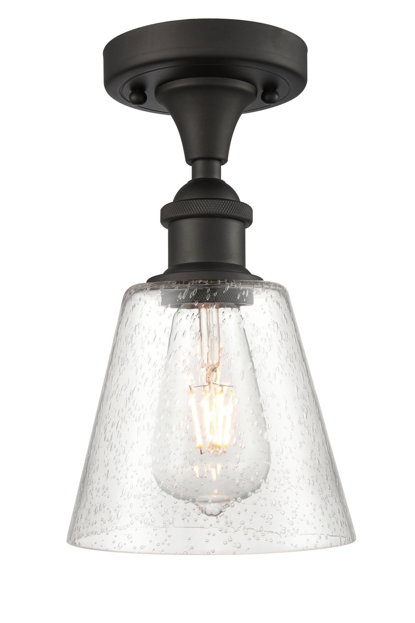 Ballston Semi-Flush White Chrome Cast Brass