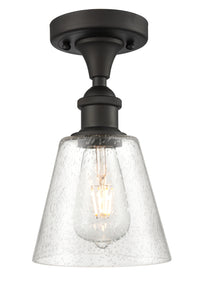 Ballston Semi-Flush White Chrome Cast Brass