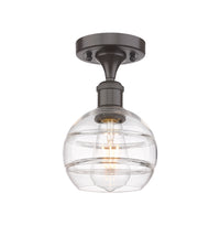 Ballston Semi-Flush Mount White Glass