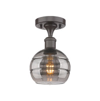 Ballston Semi-Flush Mount White Glass