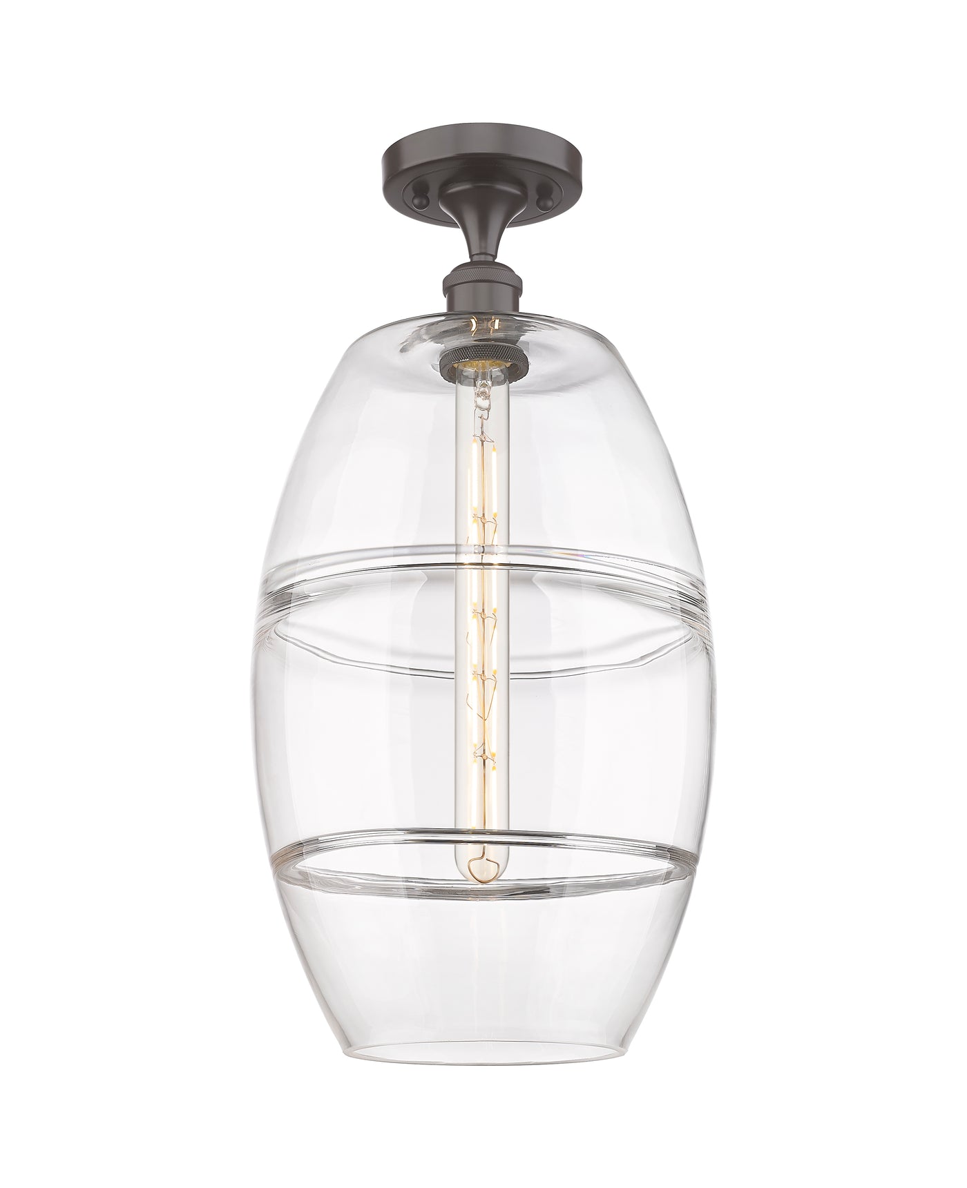 Ballston Semi-Flush Mount Cast Brass