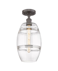 Ballston Semi-Flush Mount Cast Brass White