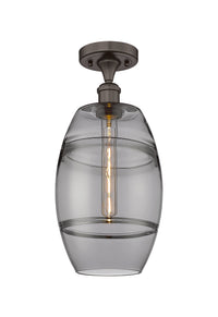 Ballston Semi-Flush Mount Cast Brass White
