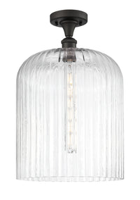 Ballston Semi-Flush Mount White Chrome
