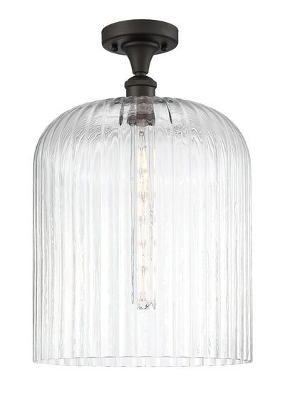 Ballston Semi-Flush Mount White Chrome