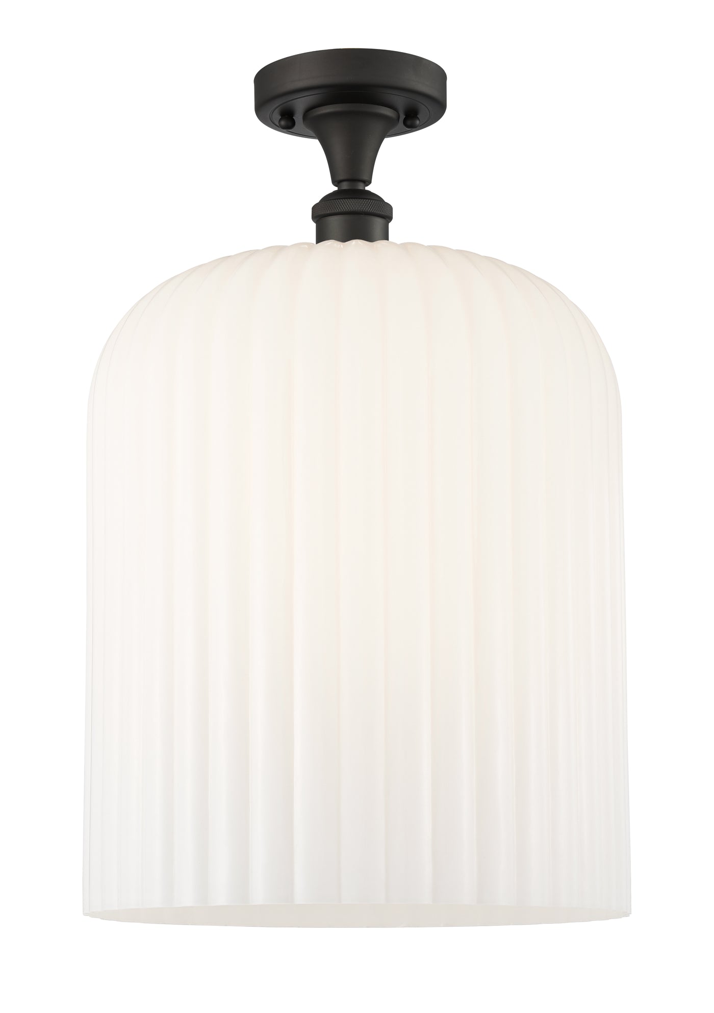 Ballston Semi-Flush Mount White Chrome