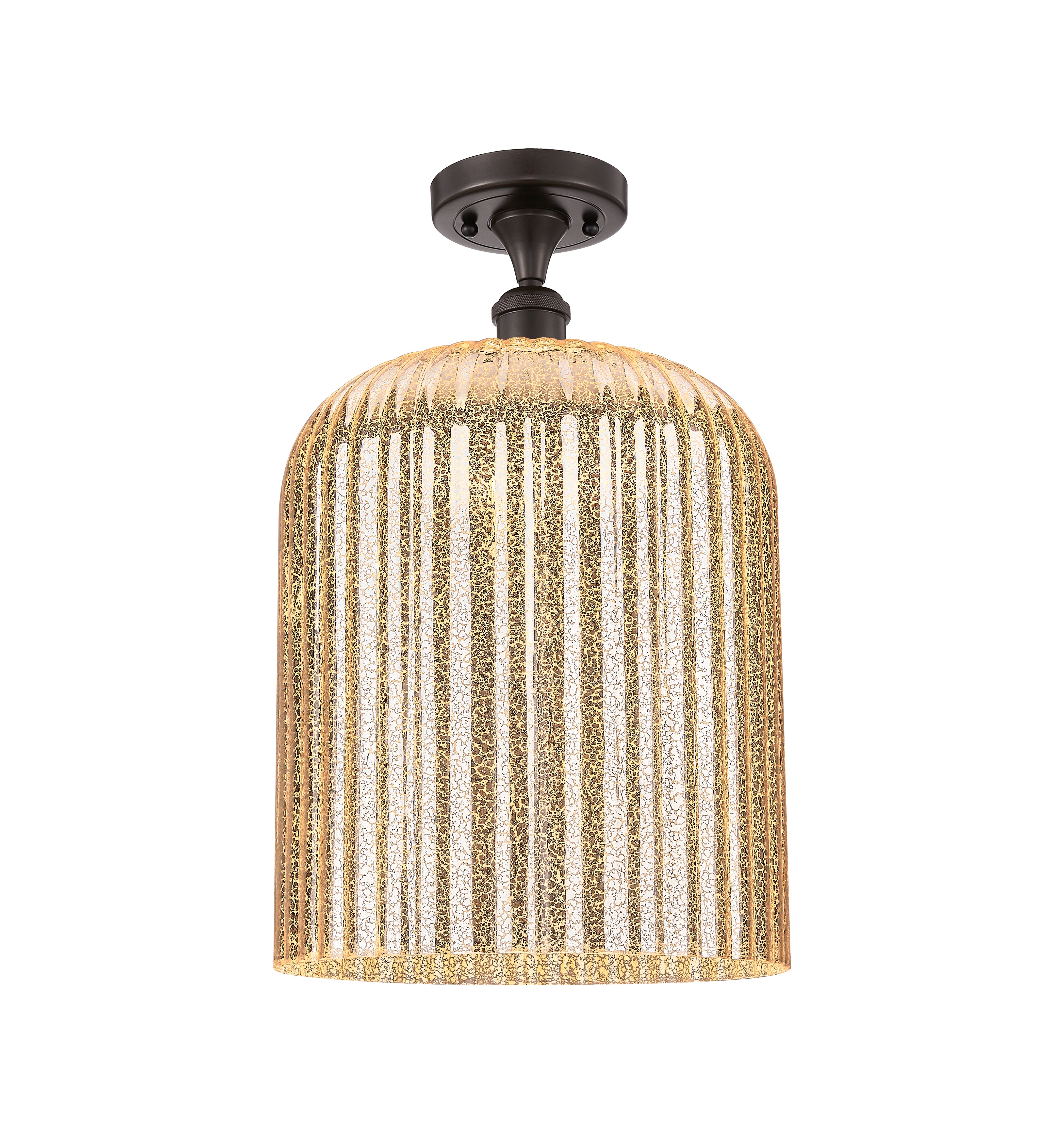 Ballston Semi-Flush Mount White Chrome