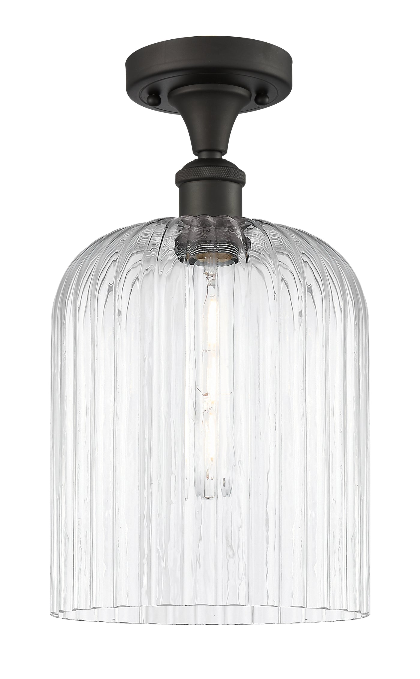 Ballston Semi-Flush Mount White Chrome