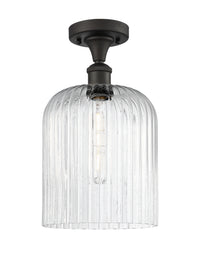 Ballston Semi-Flush Mount White Chrome