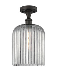 Ballston Semi-Flush Mount White Chrome