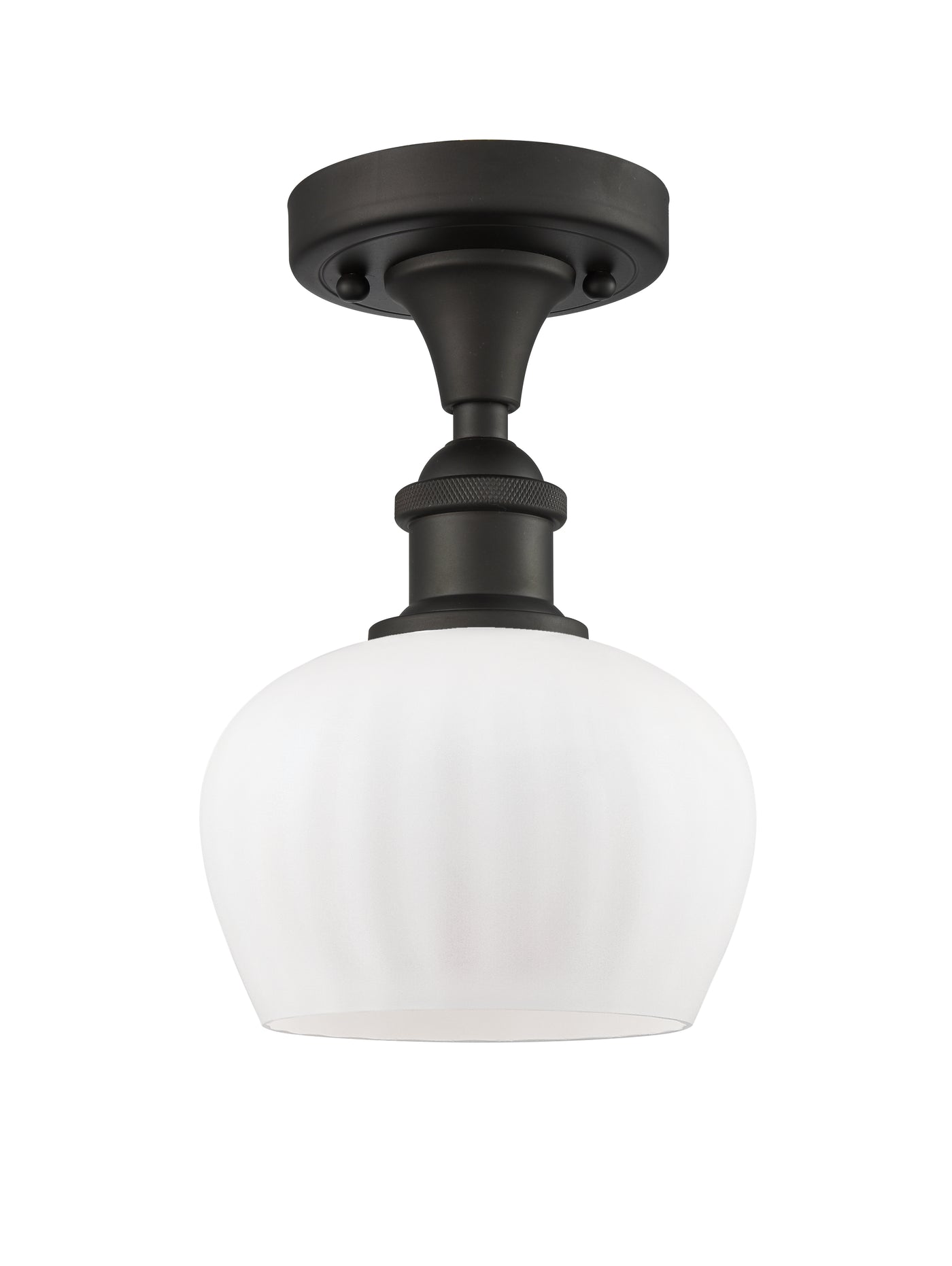 Ballston Semi-Flush Mount White Chrome
