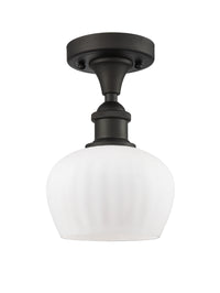 Ballston Semi-Flush Mount White Chrome