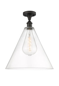 Ballston Semi-Flush Mount White Chrome