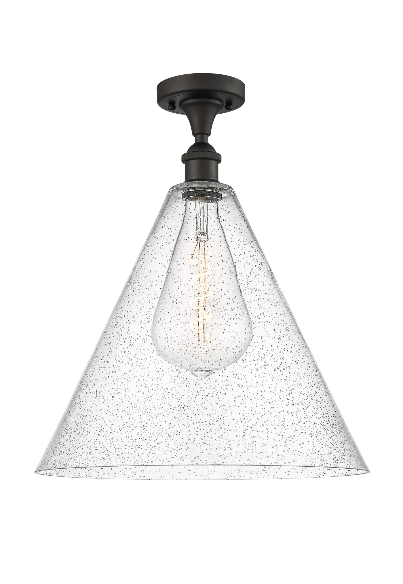 Ballston Semi-Flush Mount White Chrome