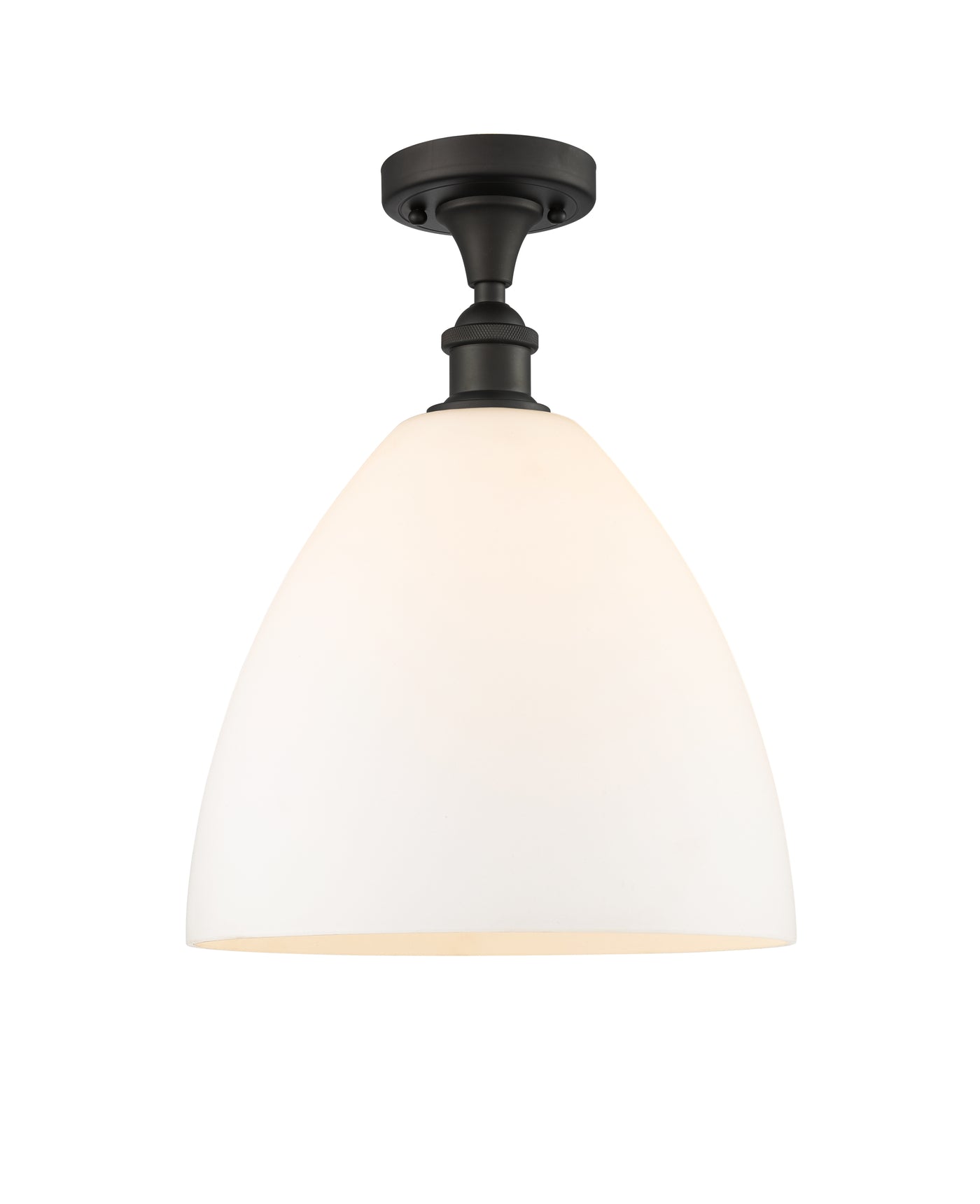Ballston Semi-Flush Mount White Finish