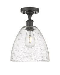 Ballston Semi-Flush Mount Cast Brass White