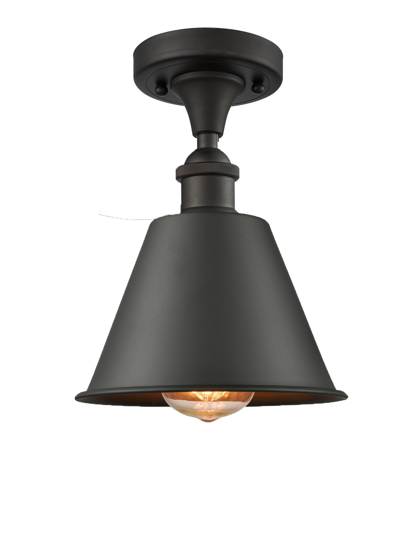 Ballston Semi-Flush Mount Cast Brass Steel