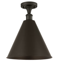 Ballston Semi-Flush Mount White Chrome
