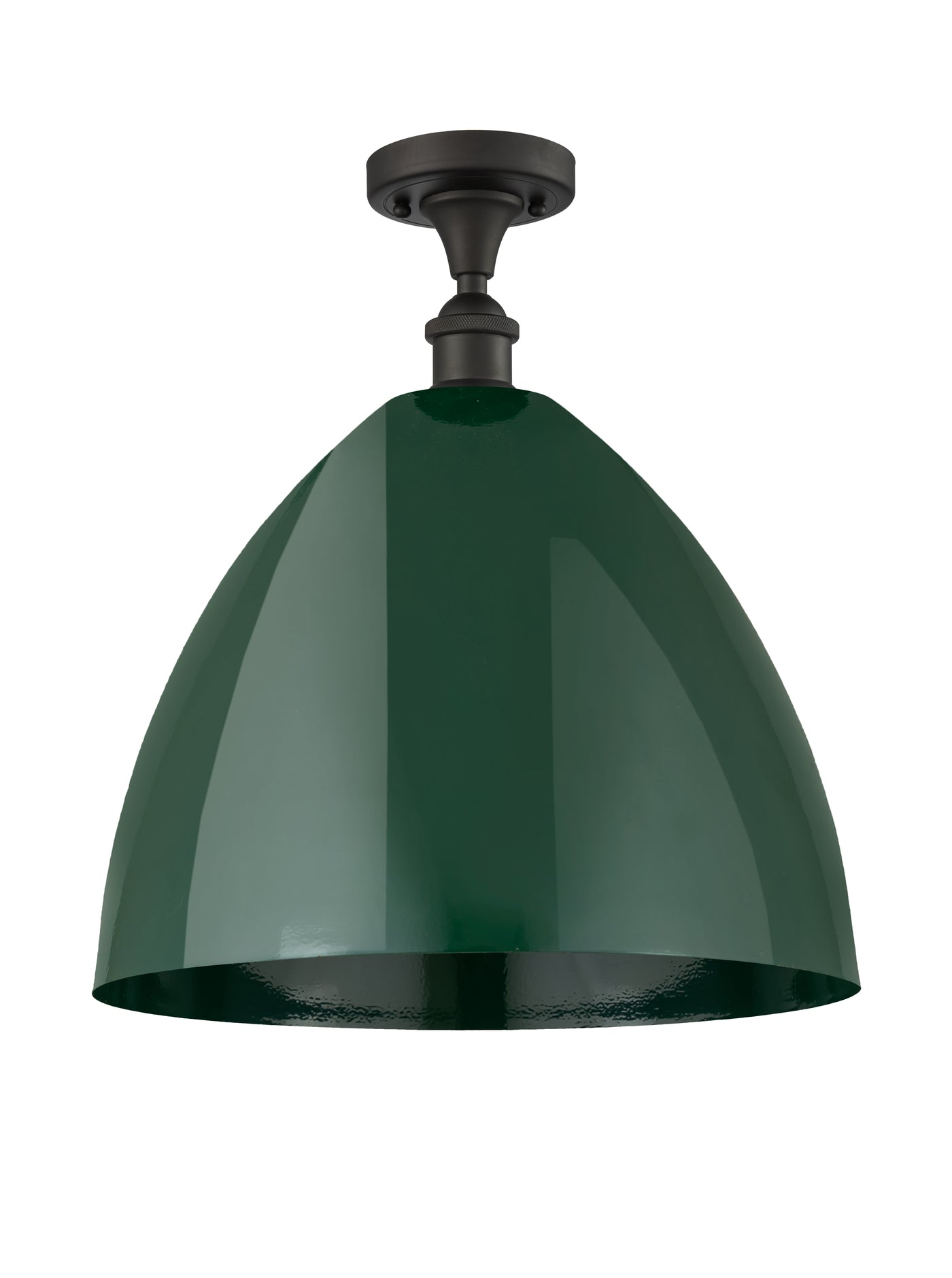 Ballston Semi-Flush Mount White Chrome Brass