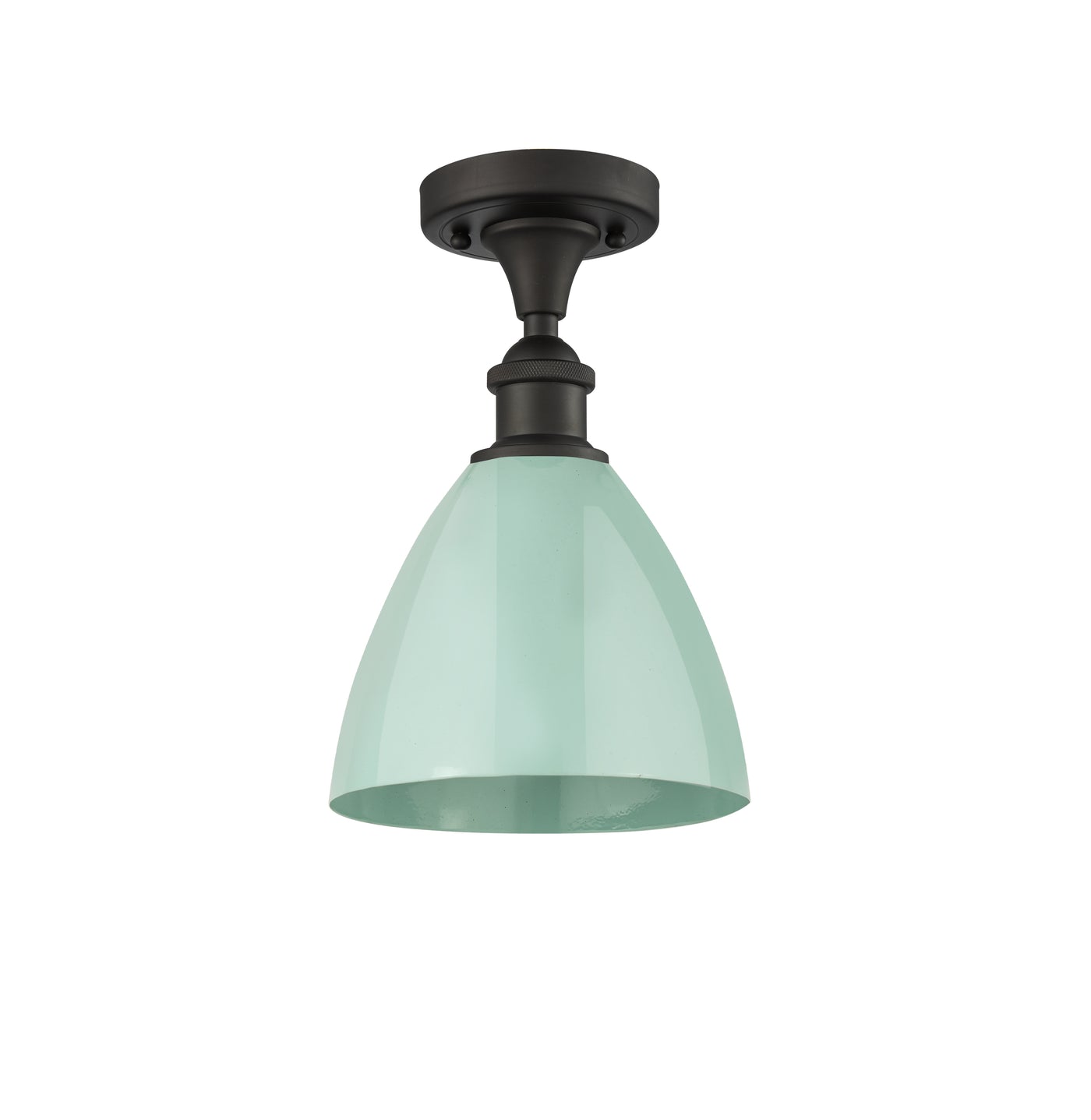 Ballston Semi-Flush Mount White Chrome