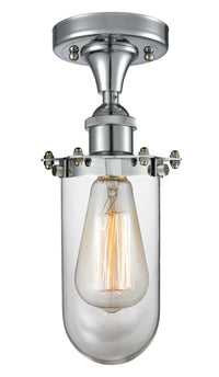 Austere Semi-Flush Mount Brushed Satin Nickel