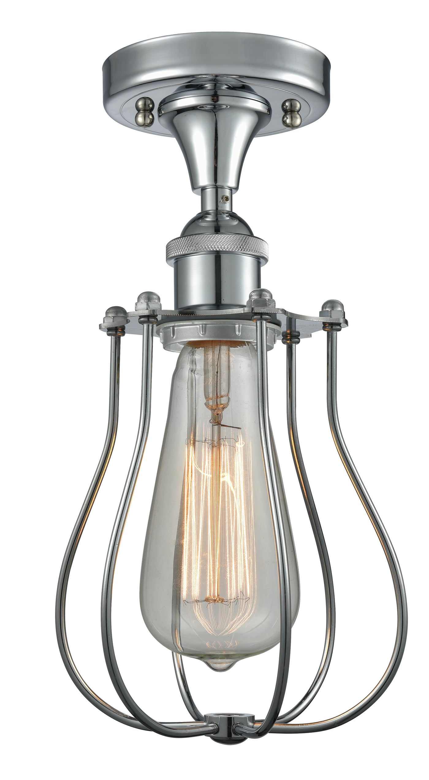 Ballston Semi-Flush Mount Brushed Satin Nickel