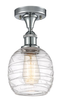 Ballston Semi-Flush Mount White Chrome