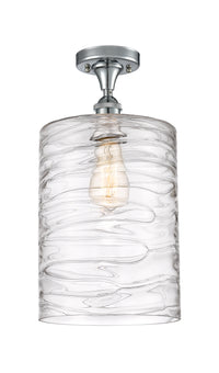 Ballston Semi-Flush Mount White Chrome
