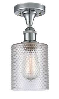 Ballston Semi-Flush Mount White Chrome