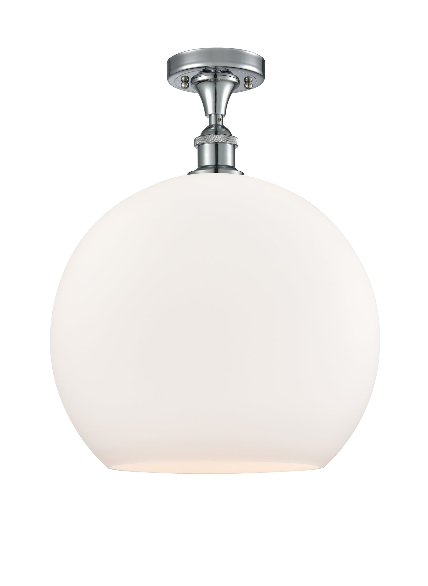 Ballston Semi-Flush Mount White Finish