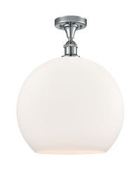 Ballston Semi-Flush Mount White Finish