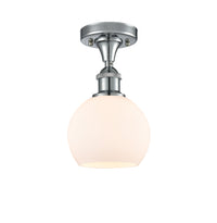 Ballston Semi-Flush Mount White Chrome