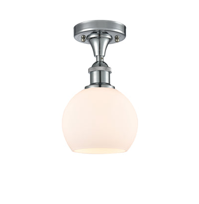 Ballston Semi-Flush Mount White Chrome