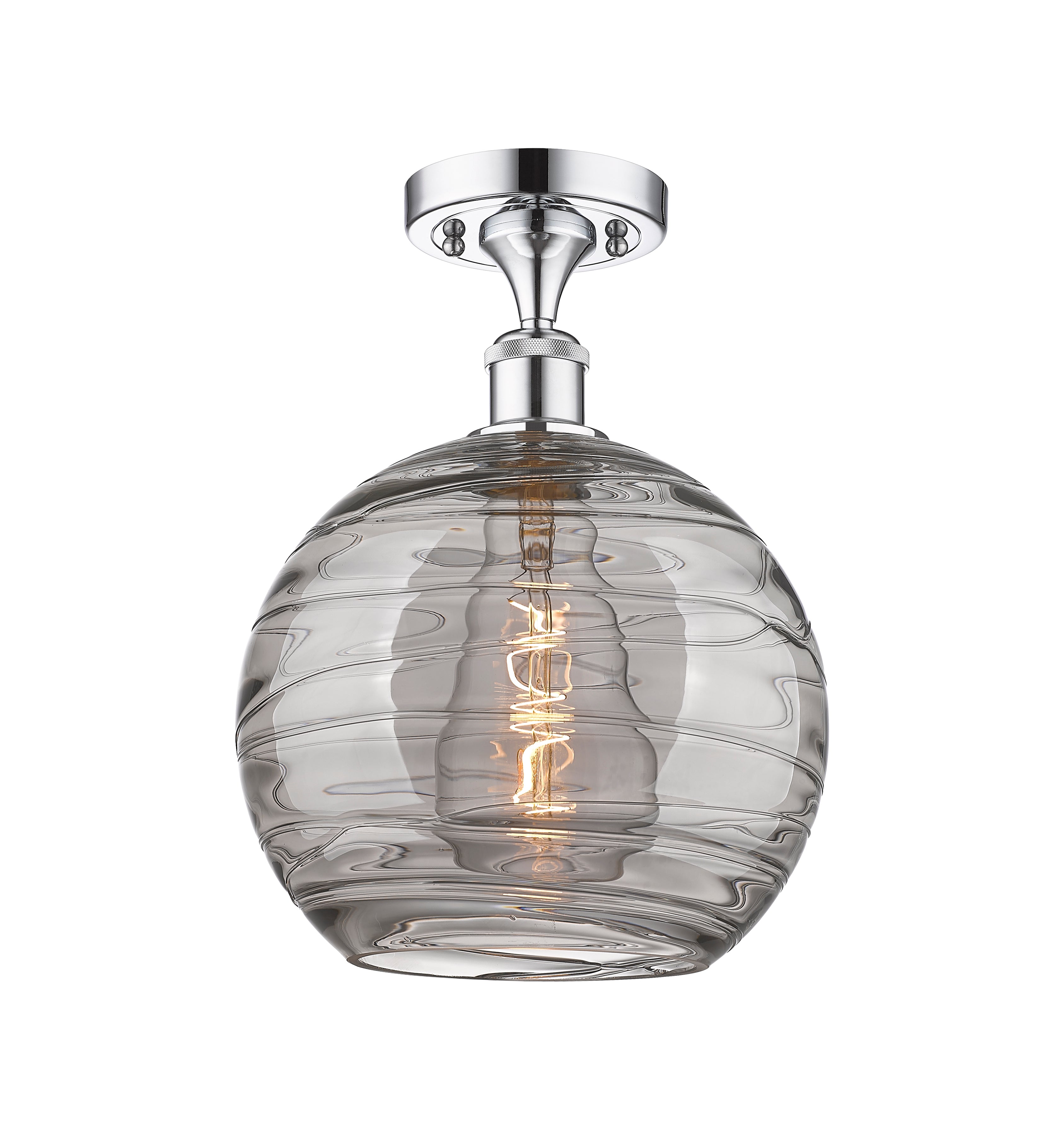 Ballston Semi-Flush Mount White Finish
