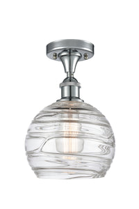 Ballston Semi-Flush Mount White Chrome