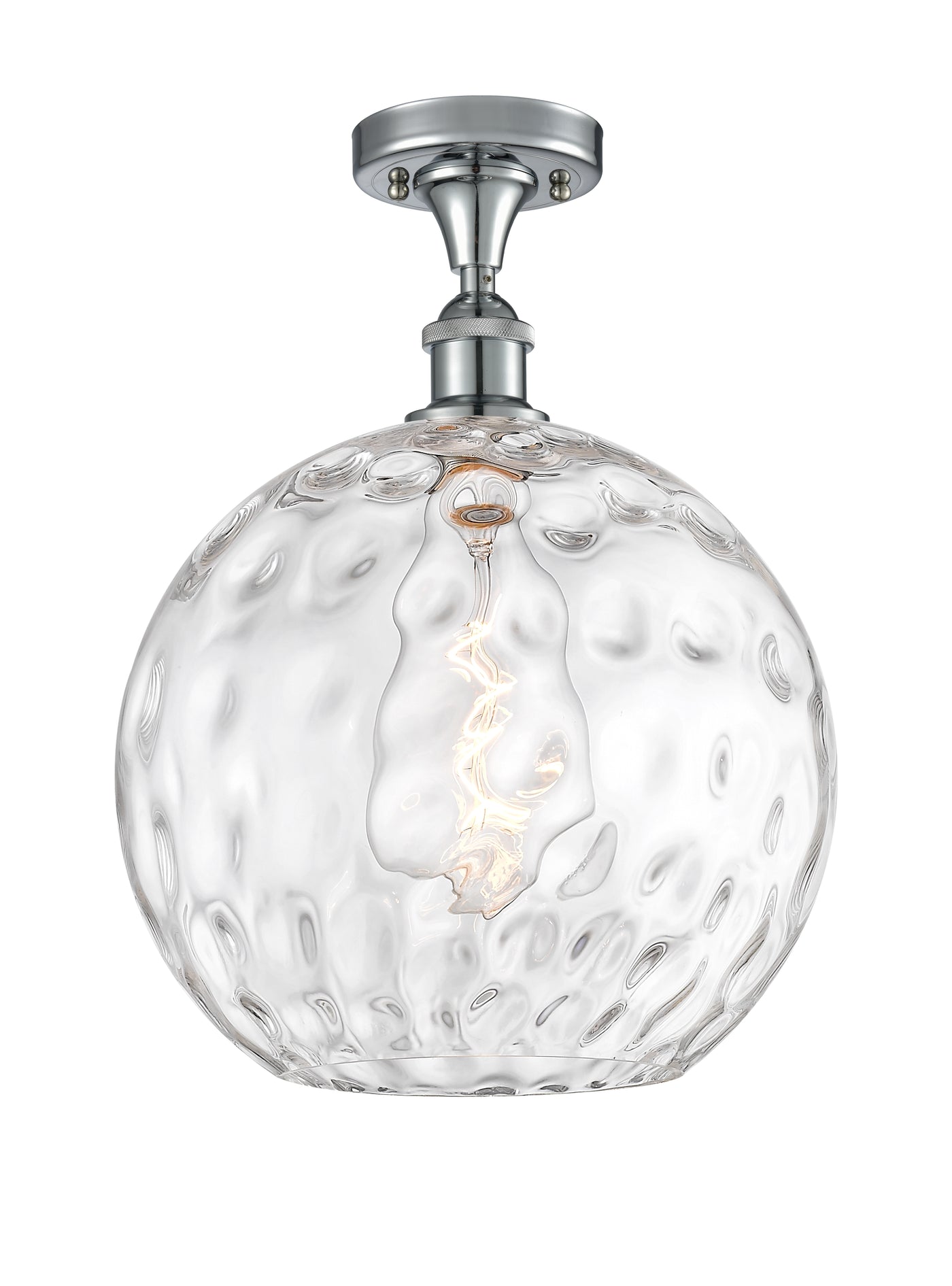 Ballston Semi-Flush Mount Chrome Glass