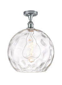 Ballston Semi-Flush Mount White Water Glass