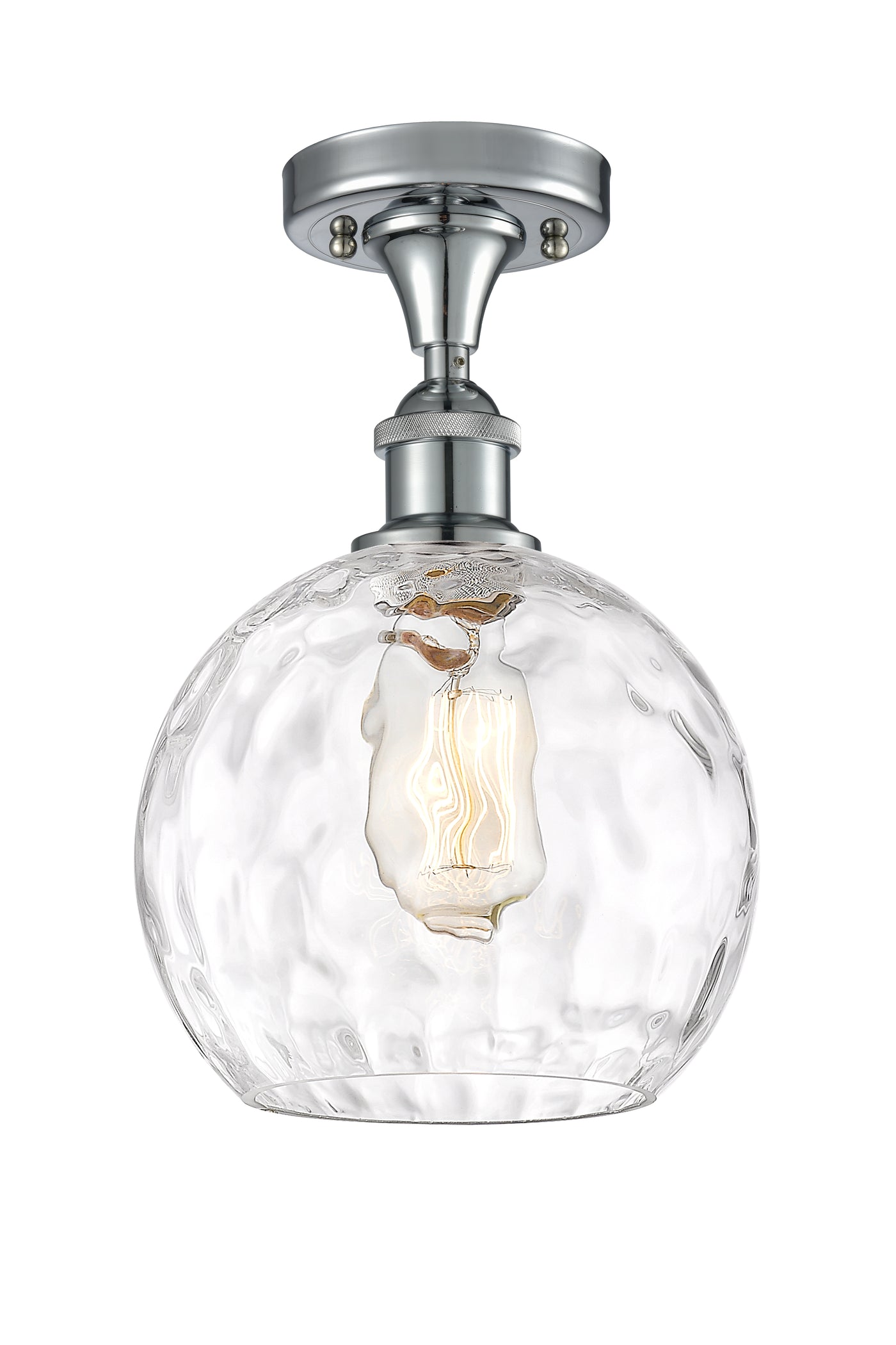 Ballston Semi-Flush Mount Chrome Glass