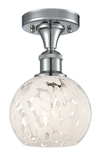 Ballston Semi-Flush Mount White Polished