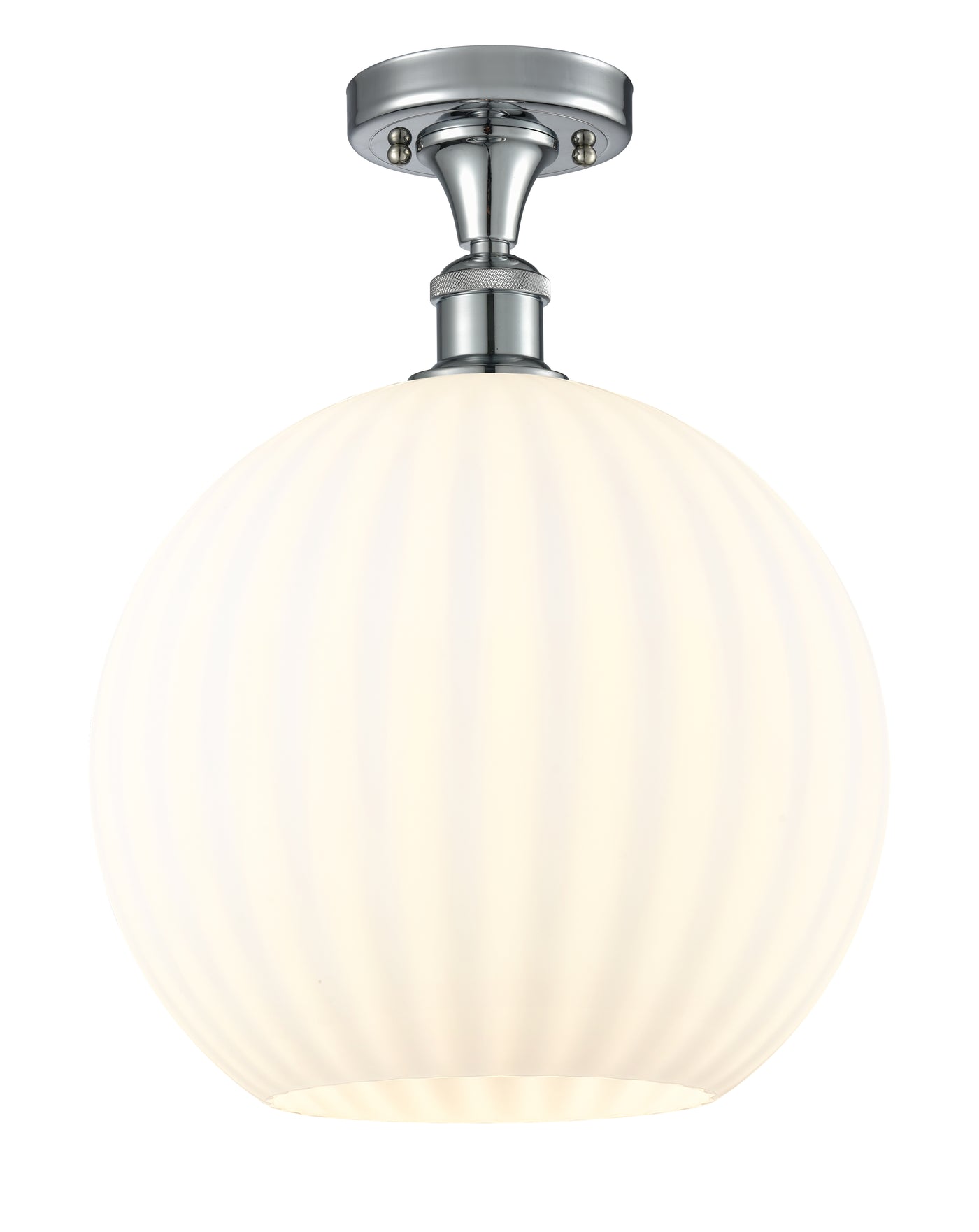 Ballston Semi-Flush Mount White Venetian