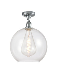 Ballston Semi-Flush Mount White Chrome