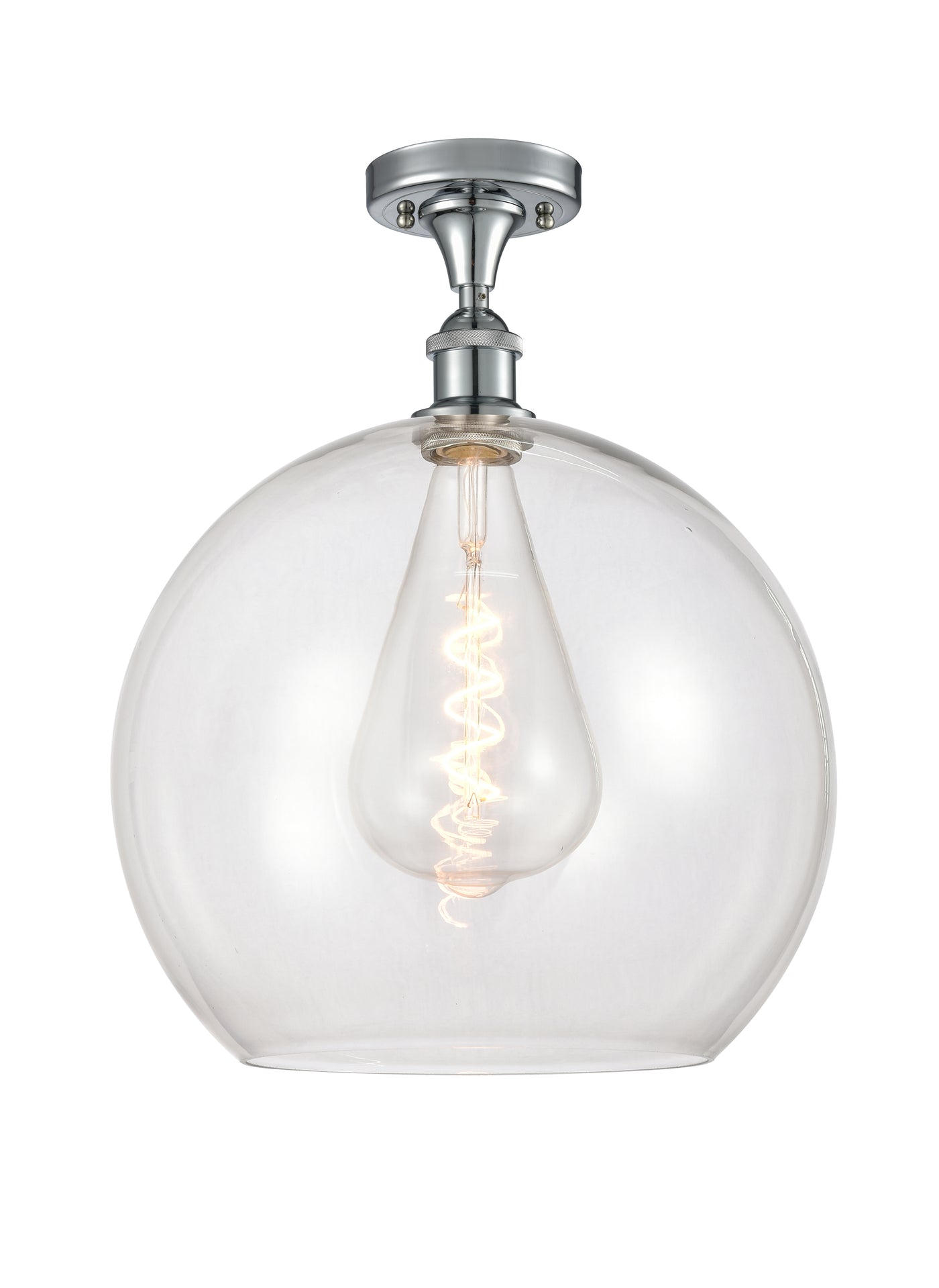 Ballston Semi-Flush Mount White Finish