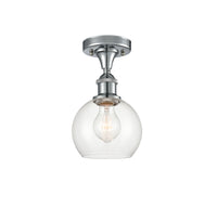 Ballston Semi-Flush Mount White Chrome