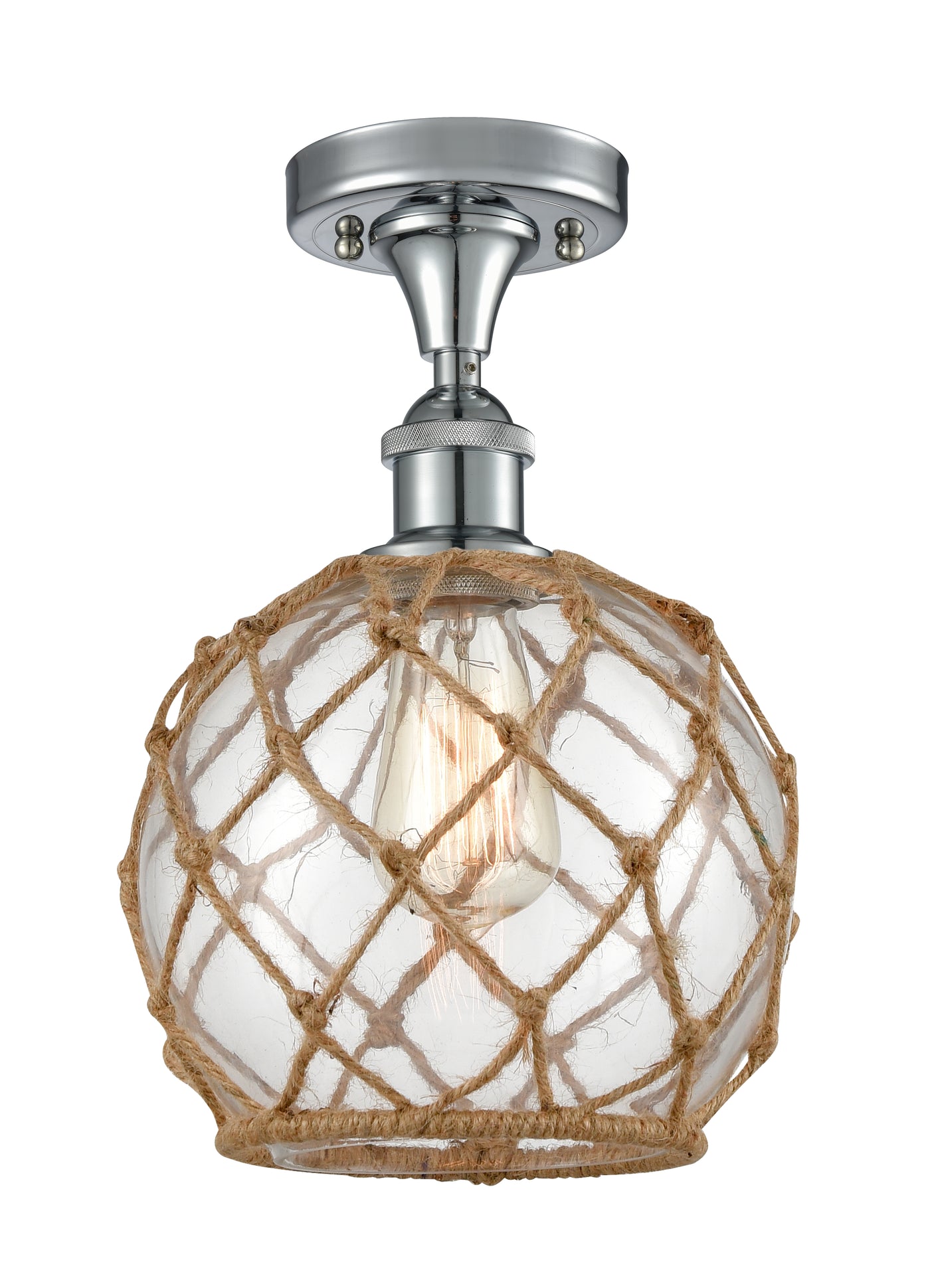 Ballston Semi-Flush Mount Polished Chrome