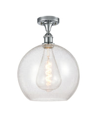 Ballston Semi-Flush Mount White Chrome