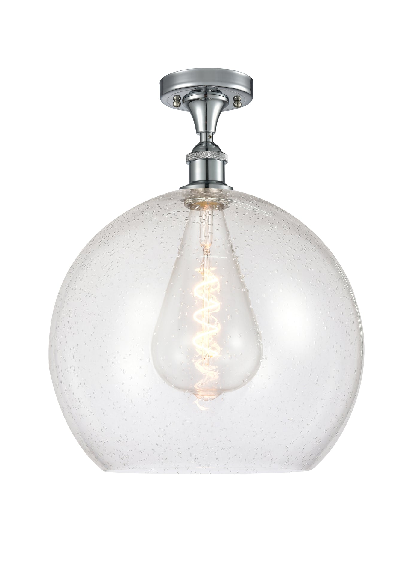 Ballston Semi-Flush Mount White Finish